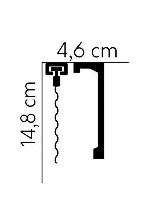 Masca sina perdea din duropolimer- 15 cm inaltime