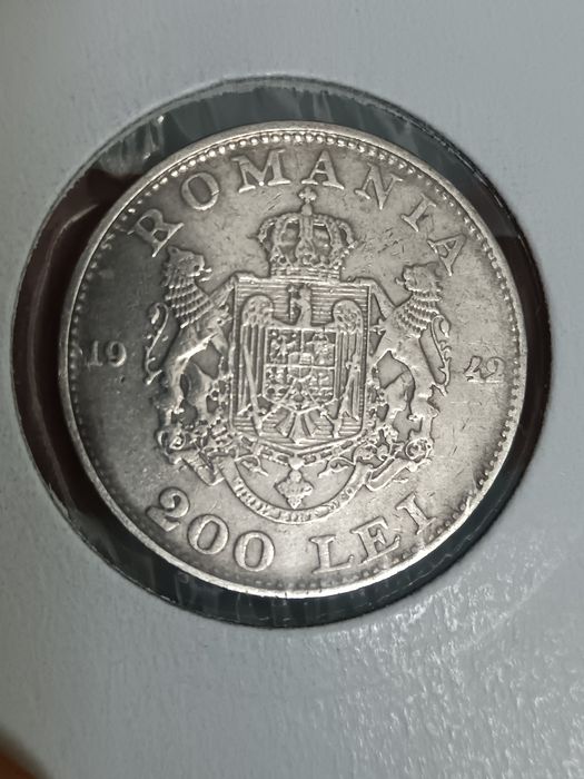 Monedă Argint 200 Lei 1942