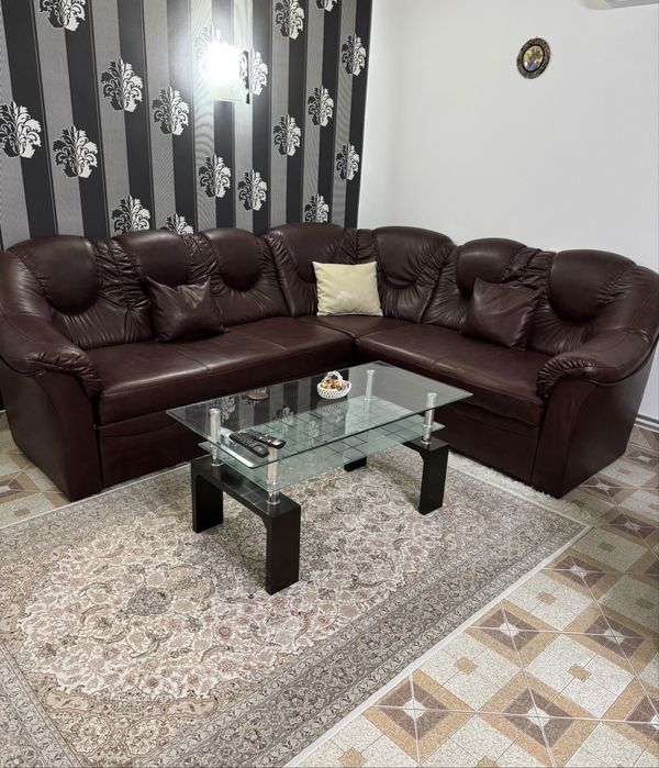 Coltar living imitatie piele