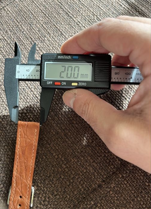 Curea de ceas 20 mm din piele de crocodil cu captuseala Zermatt