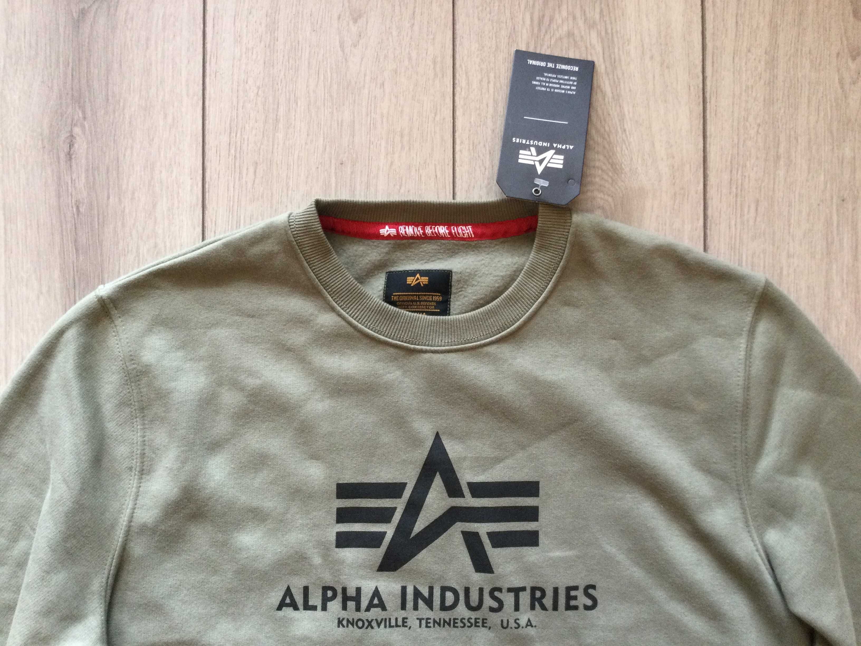 НОВА оригинална зелена фланела блуза ALPHA INDUSTRIES размер L от САЩ