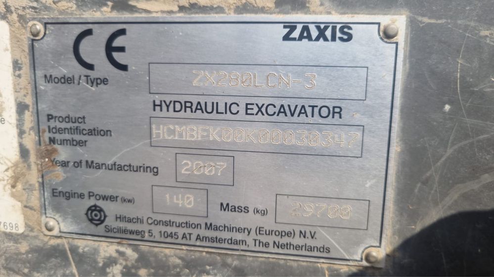 Excavator HITACHi Zaxis 280LCN