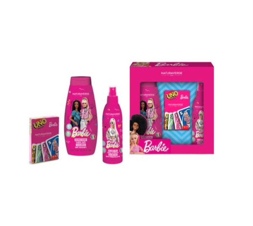 Naturaverde Kids Комплект за момичета Barbie с весели карти UNO