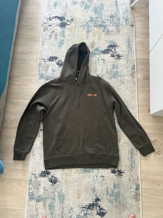 Nike Sb Cone Hoodie Cargo Khaki,Total Orange