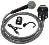 Dus camping 12V Streetwize , cablu Reincarcabil USB, portabil, furtun dus 1.8m, baterie 2200mAh, putere 2.5L/min