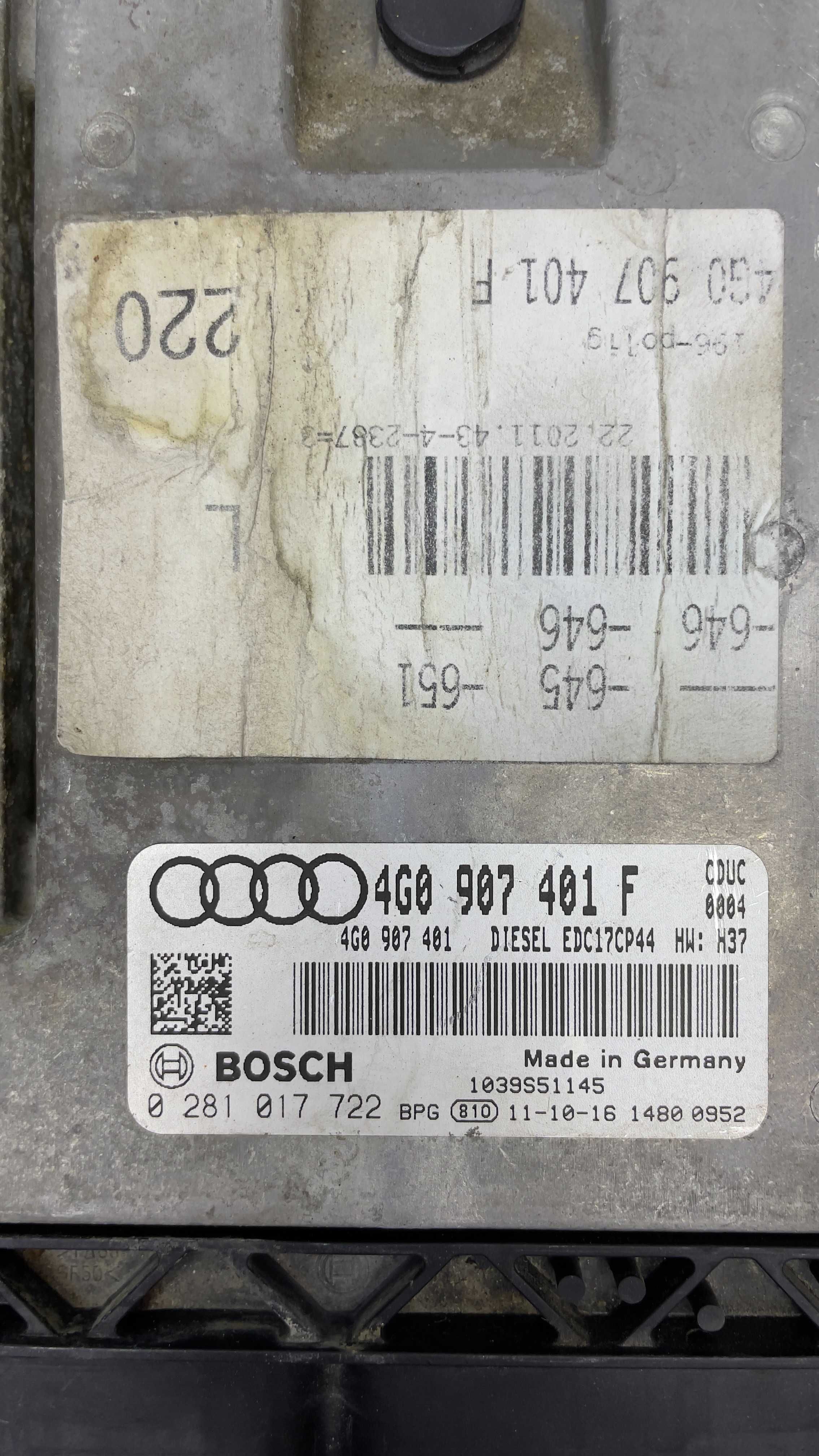 Компютър двигател AUDI A6 A7 4G0907401F