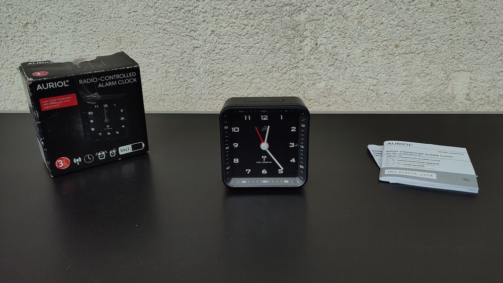 ceas ora exacta radiocontrol alarma snooze auriol de masa silentios