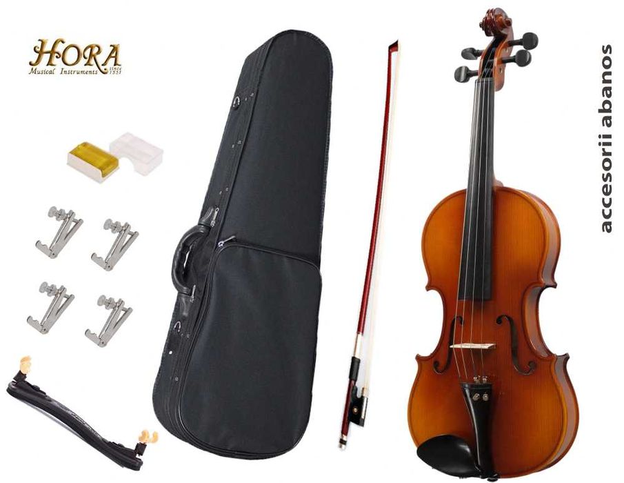 Vioara Hora Reghin 4/4 STUDENT accesorii abanos Set 2