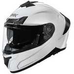 НАМАЛЕНИЕ Мото каска  SMK TYPHOON White Gloss,очила,NEW