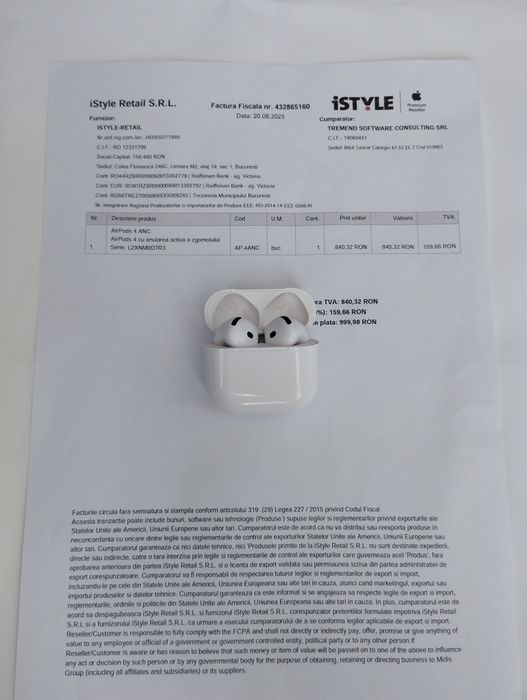 AirPods 4 (ANC) - Noi - Cadoul Ideal - Urgent