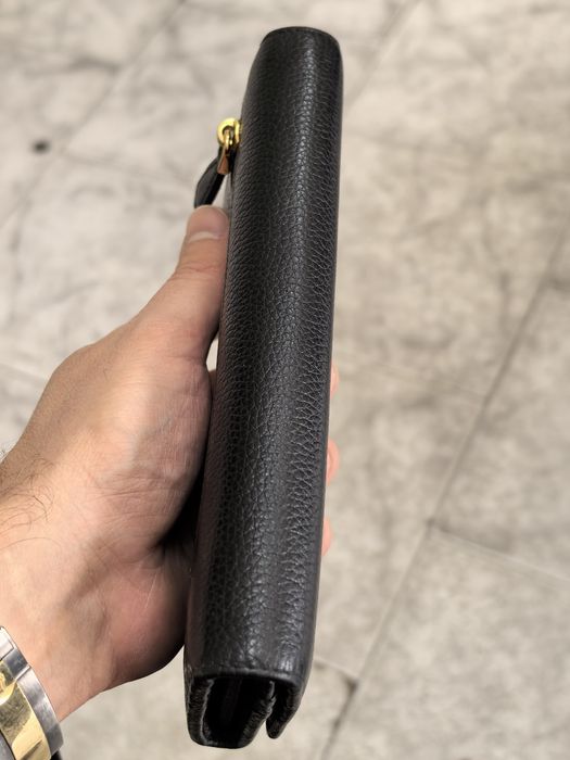 Prada Continental Long Wallet Vitello Daino Leather