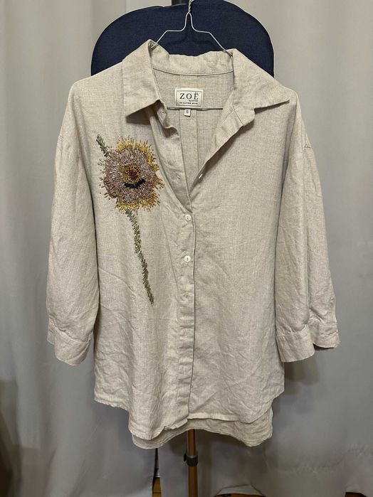 Zoe by Zornitsa ленен комплект риза и панталонки