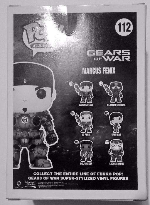 Pop Games Vynil Figure Marcus Fenix Gears Of War Act Figurine