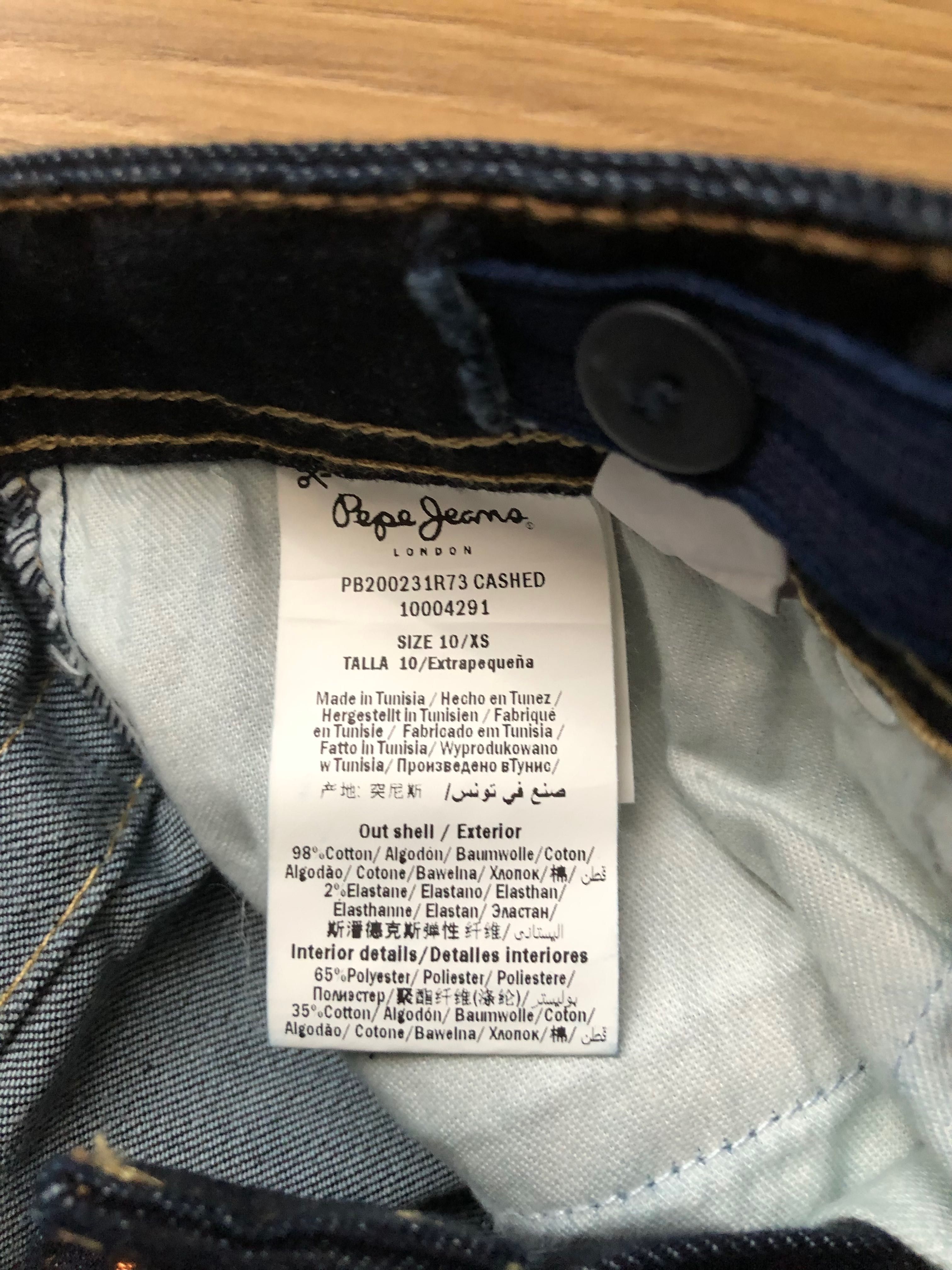 PEPE JEANS- blugi noi cu eticheta , pentru fete XS