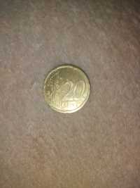 Moneda euro 20 cent anul 2002