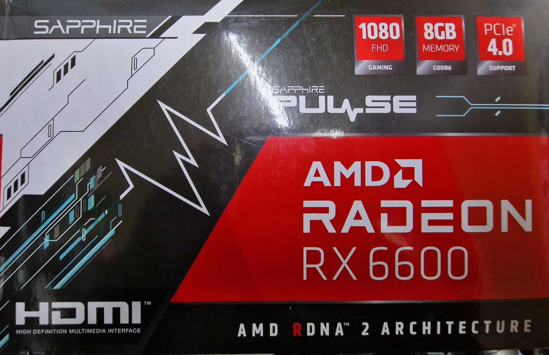 Sapphire PULSE AMD Radeon RX 6600 8G GDDR6 Гаранция 3 месеца