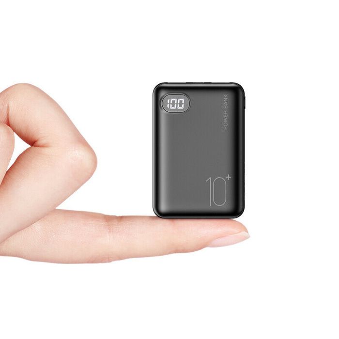 Acumulator telefon 10000 mAh, Bussines! 2 USB, Display, Led. Nou!