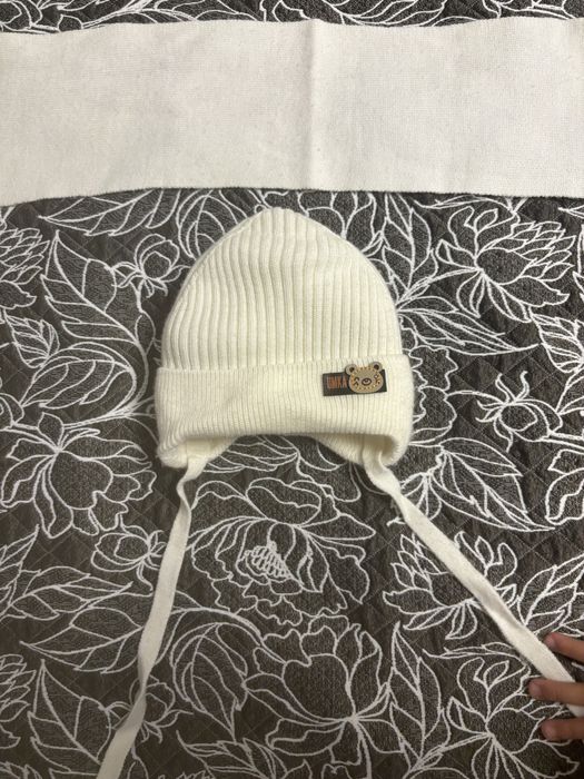 Зимняя шапка,шарф на возраст до годика