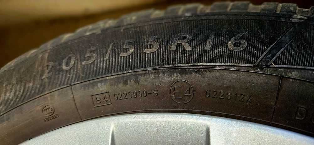 Jante 16, roti, anvelope, BMW de iarna,cauciuc Dunlop, M+S, 205/55/R16