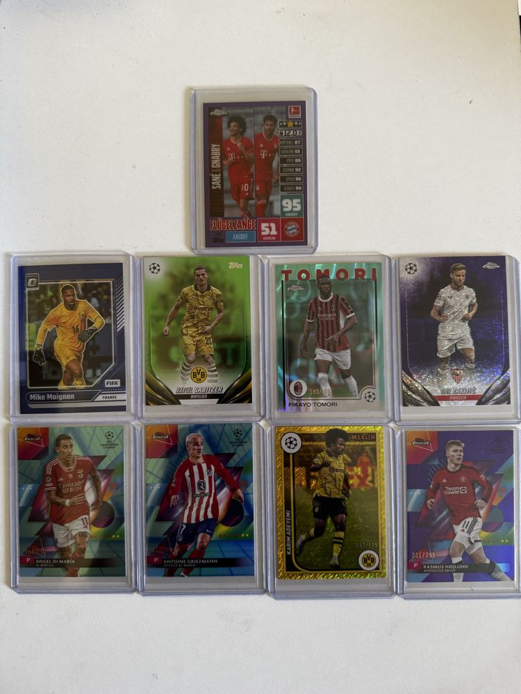 Topps Panini Номерирани футболни карти