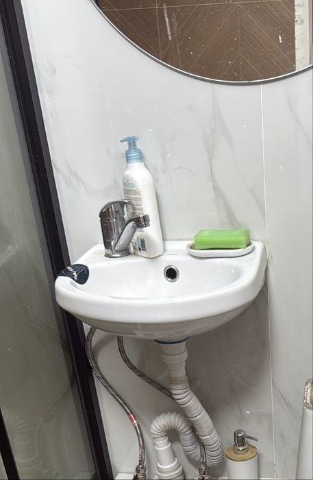 Раковина Sanita Лада мини подвесная овальная 36.5, фарфор