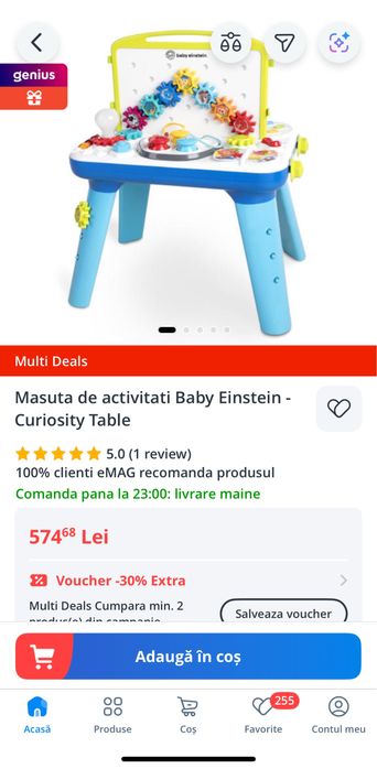 Masuta de activitati copii Baby Einstein