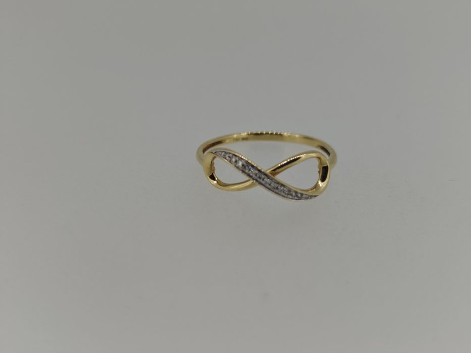 Inel aur 18k 1.1gr diamante naturale (r)