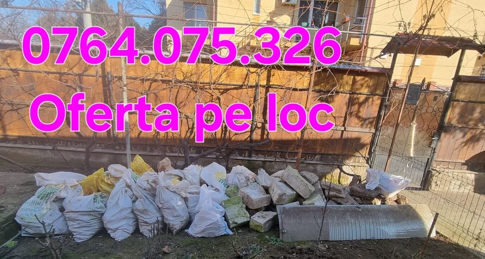 Transport Gunoi  Moloz Mobila Pamant Nisip container moloz