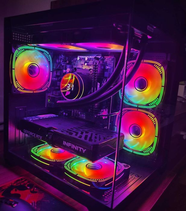 NOU!UNITATE PC Sistem GAMING Garantie,Ryzen 7 5700x,32gb DDR4, RTX5060