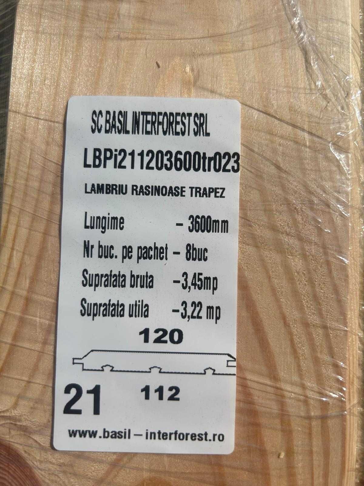 NOU! Lambriu Rasinoase profil trapez 21x120x3600mm PRET PRODUCATOR