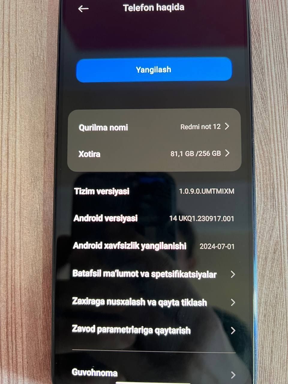 Telefon sotiladi