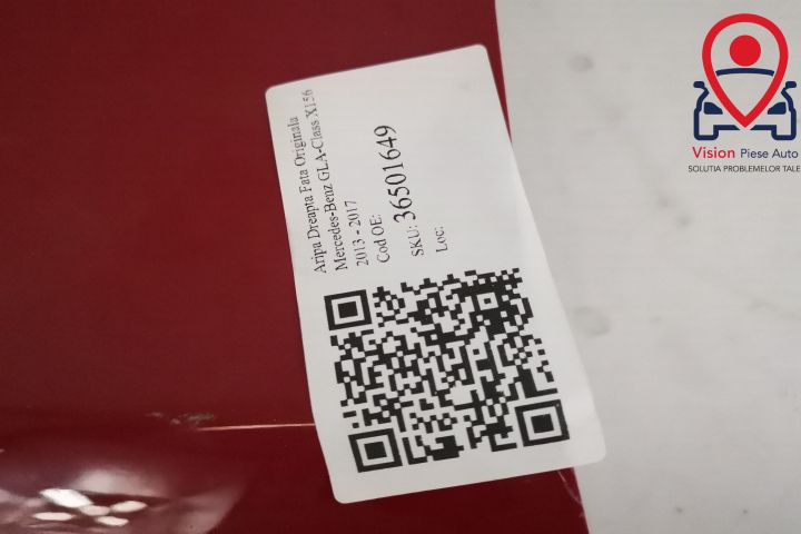 Дясно предно крило Оригинал Мерцедес-Бенц / Mercedes-Benz GLA-Class X1