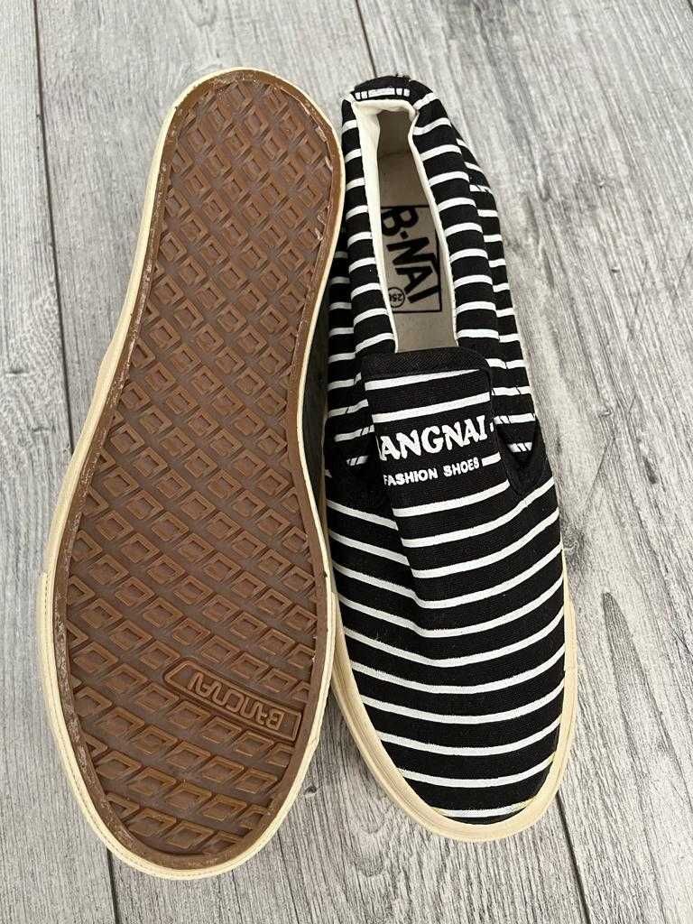 espadrile alb-negru