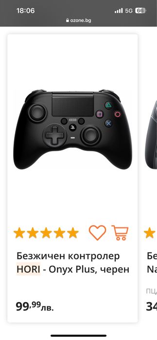 Джойстик HORI за PS4 - оригинален, тестван