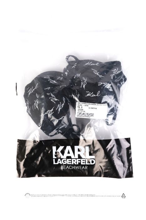 KARL LAGERFELD- XS-оригинална дамска черна горница с подплънки
