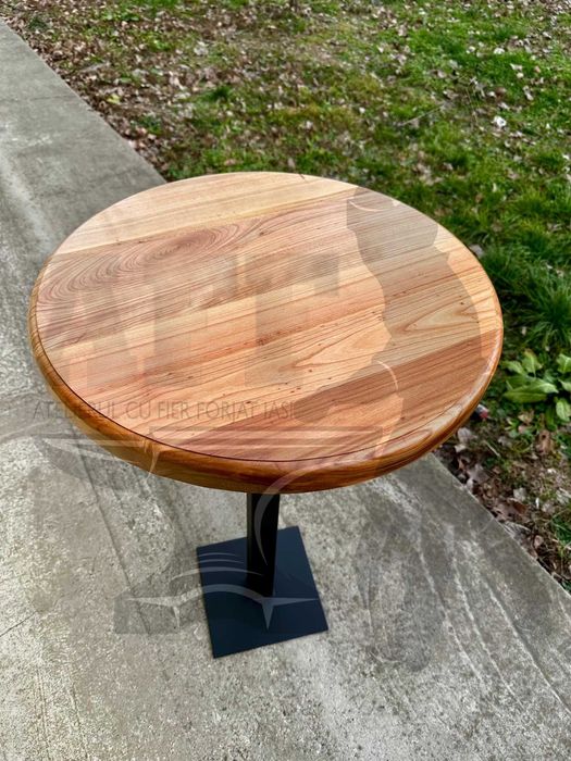 Masa cafea, blat lemn masiv- cires- 900 RON- Masa Horeca!
