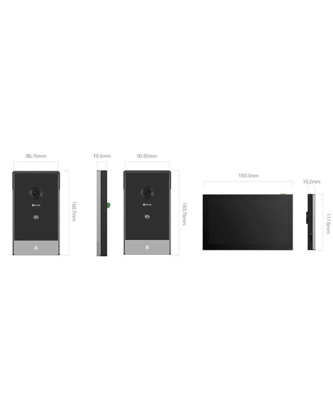 ОПТОМ ЦЕНА! WIFI Домофон Ezviz HP5 1080P(2MP), Видеодомофон