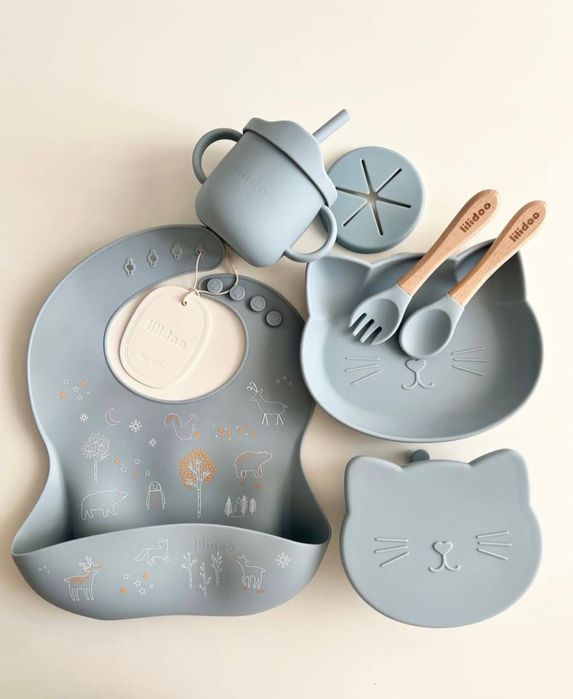 Bolalarni ovqatlantirish uchun BPA FREE silikon idishlari