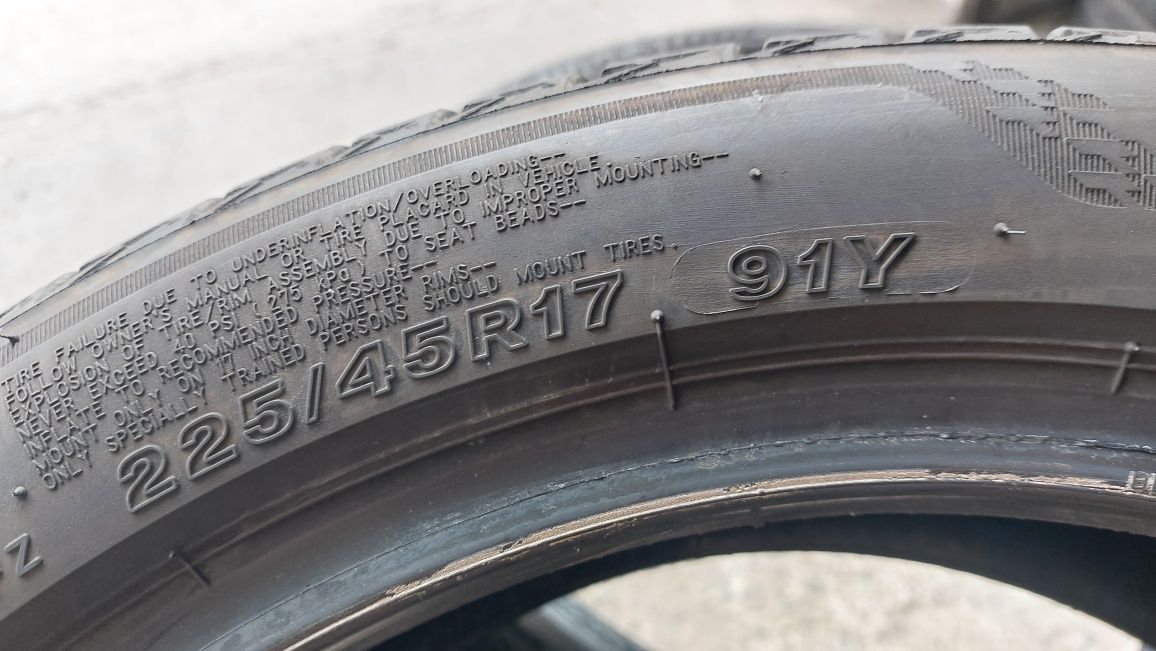 Летни гуми 225/45/17 Bridgestone Turanza T005 2 броя