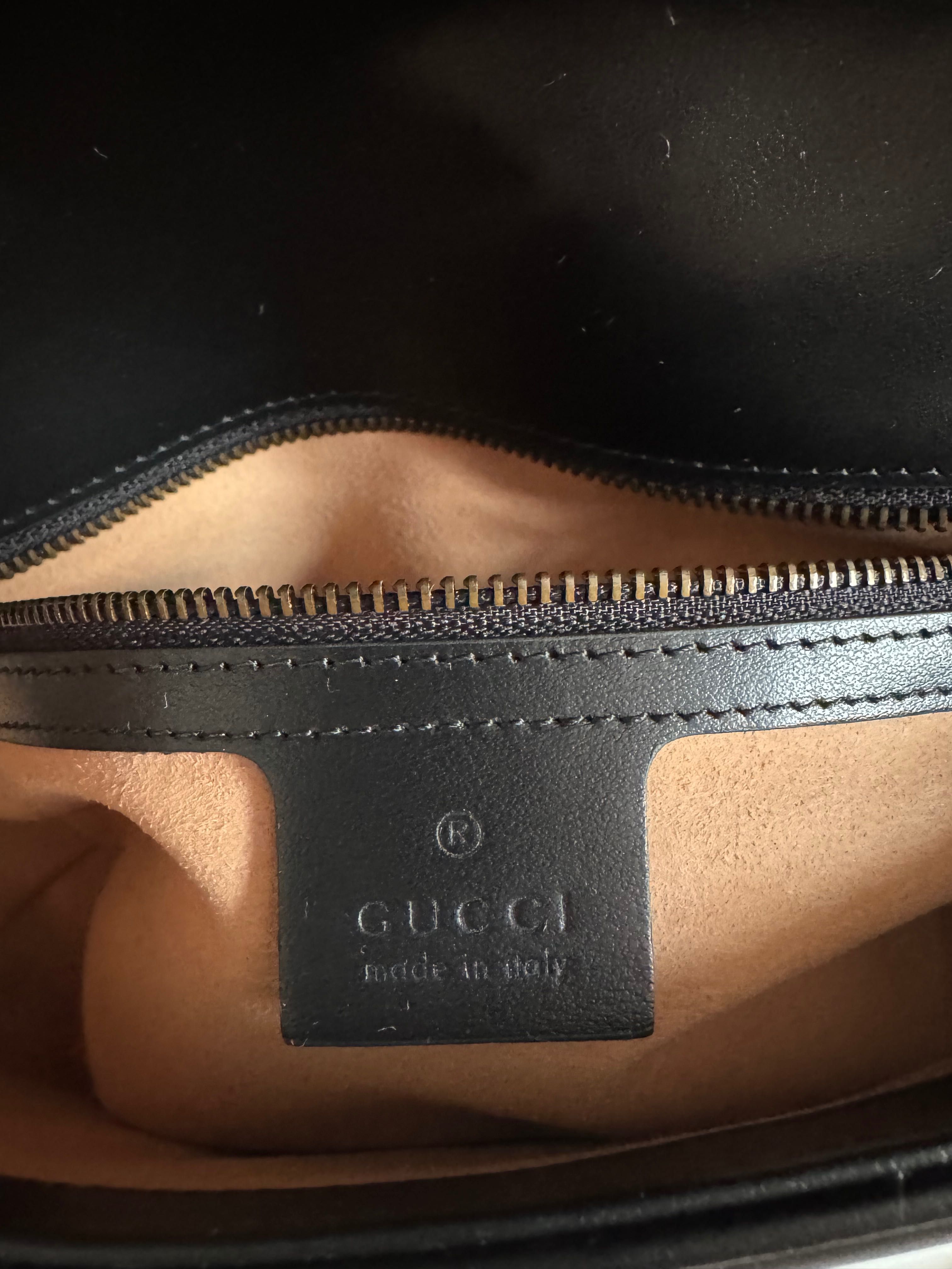 Geanta originală Gucci Marmont neagra din piele noua