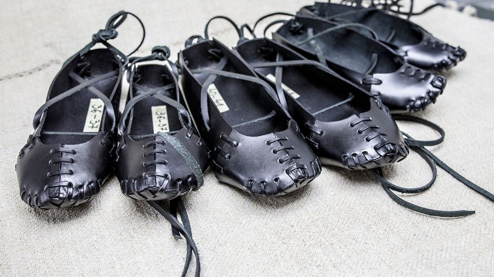 Opinci din Piele Popular Brau IE Dansuri Serbare Copi