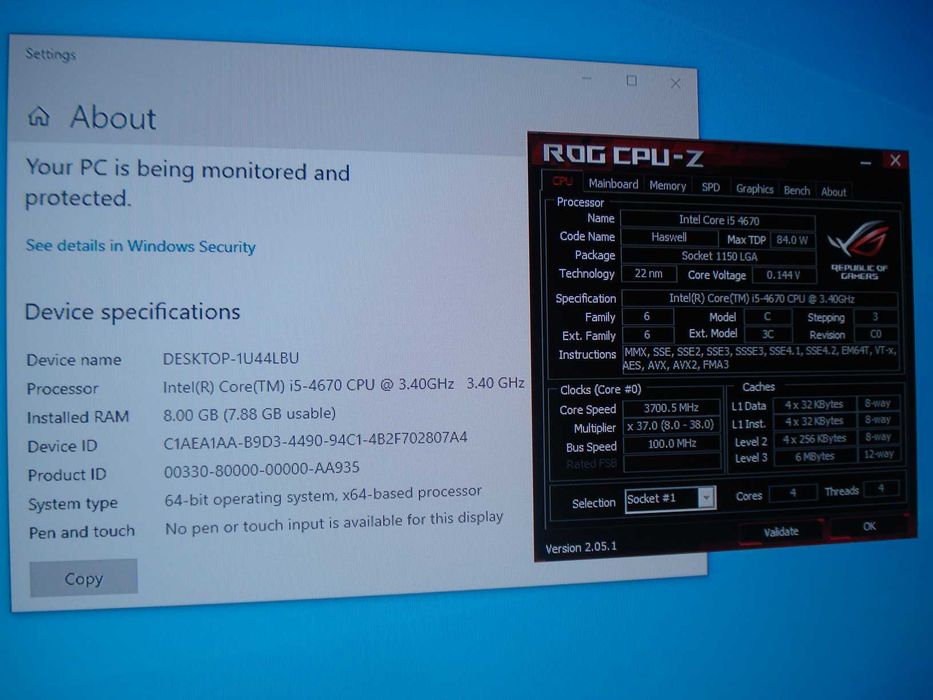 procesor calculator intel core i5 4670 3.8ghz soket 1150