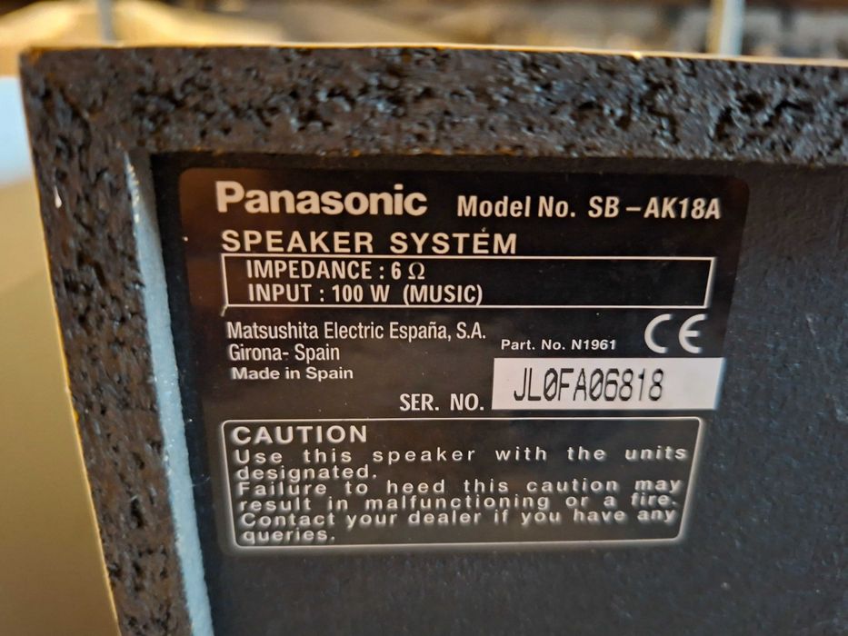 Тонколони Panasonic