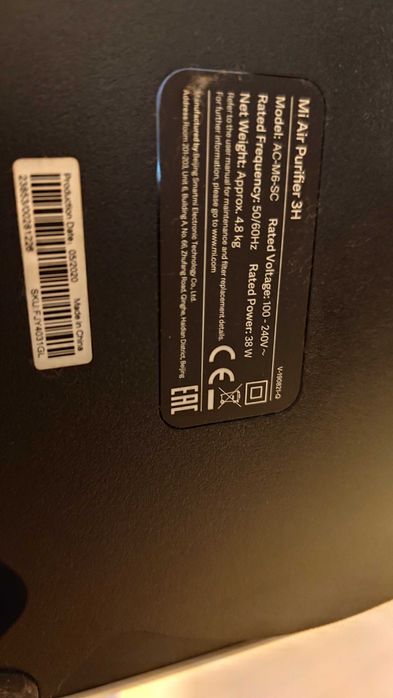 Пречиствател на въздух Xiaomi Mi Air Purifier 3h