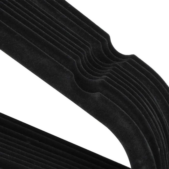 Umerase subtiri din catifea 360°, antialunecare | 521791 Black
