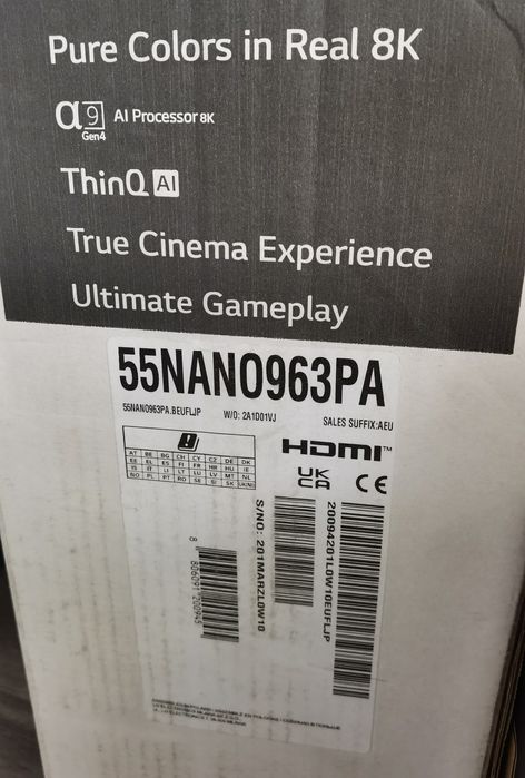 LG 55NANO963PA 8K UHD Телевизор