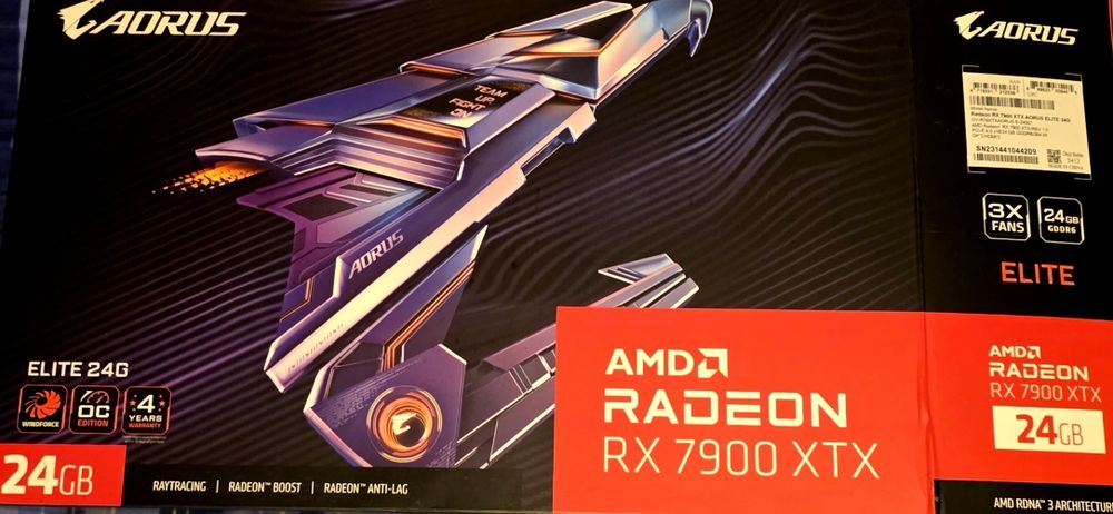 Видеокарта Gigabyte Aorus Elite RX 7900 XTX 24GB(в гаранция!)