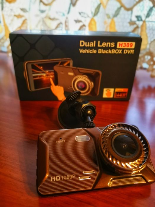 Camera dubla auto DVR, Full HD, inregistrare automata