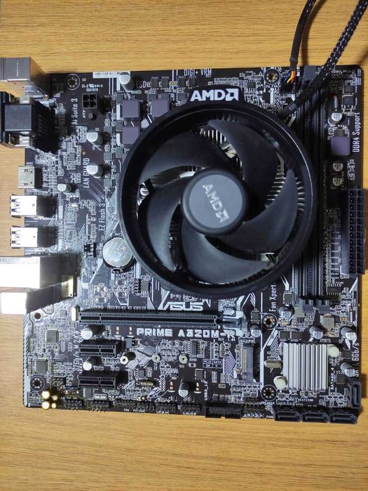 Комплект: материн.плата ASUS Prime (AM4) + AMD 3000G + VEGA3 + кулер