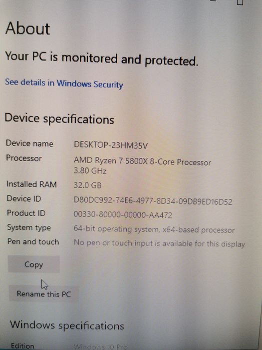 Calculator gaming AMD Ryzen 7 5800X